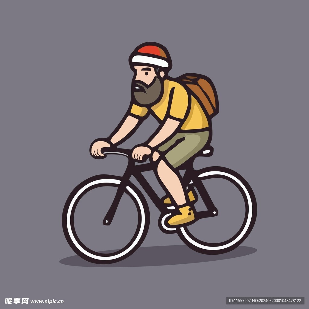 骑车运动员公路车矢量