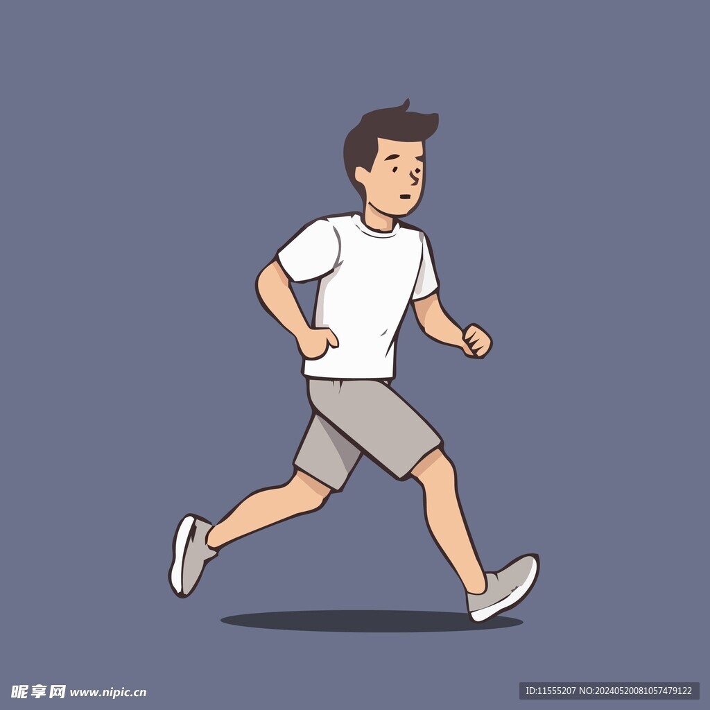 跑步的女孩晨跑田径运动员矢量