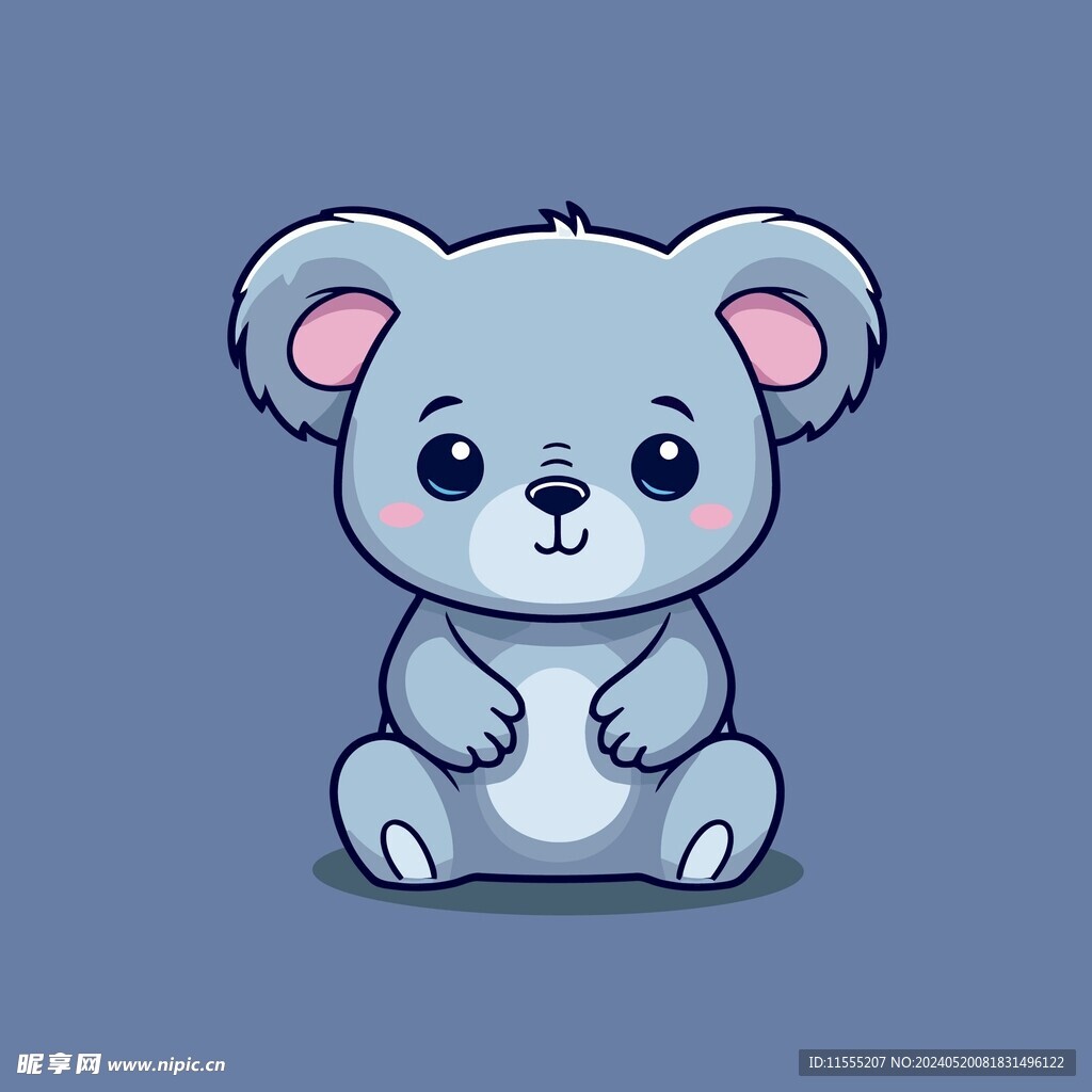 可爱考拉矢量卡通画儿童插画图片