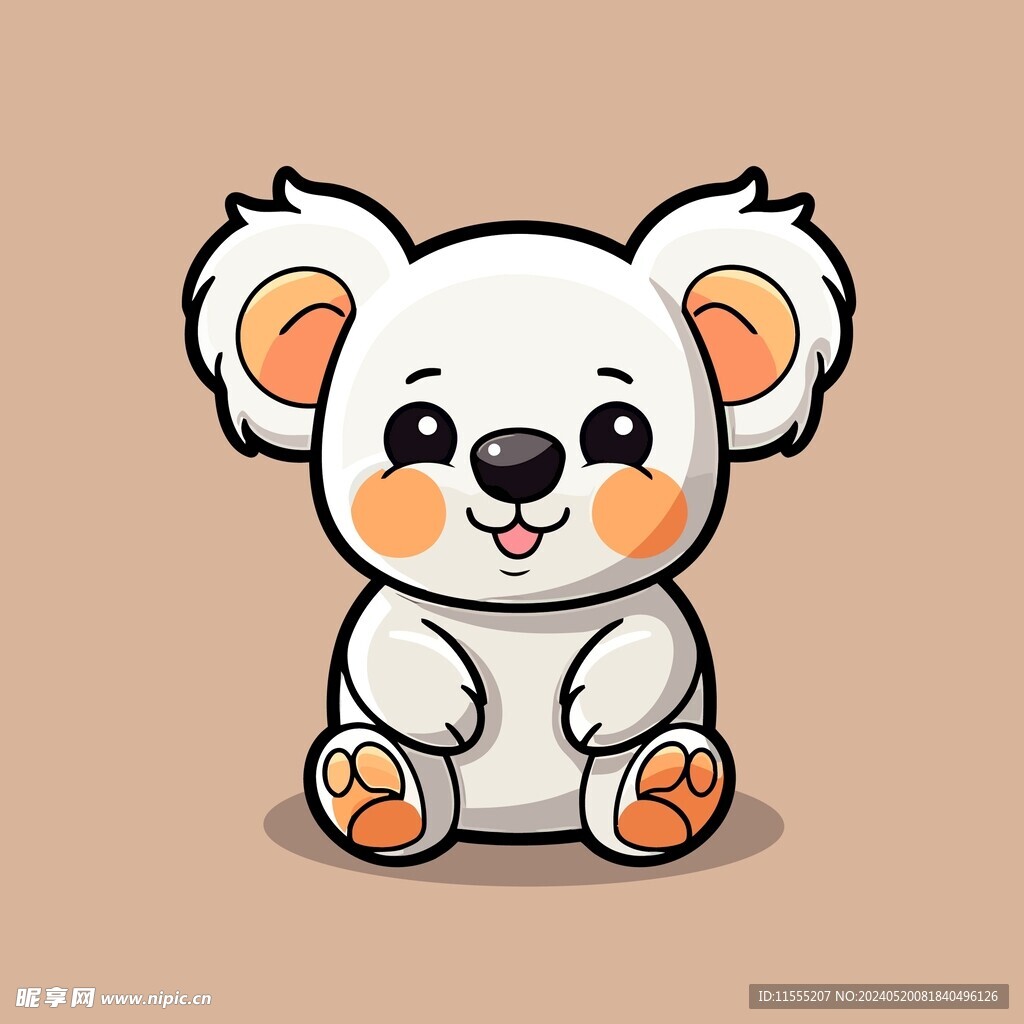 可爱考拉矢量卡通画儿童插画图片