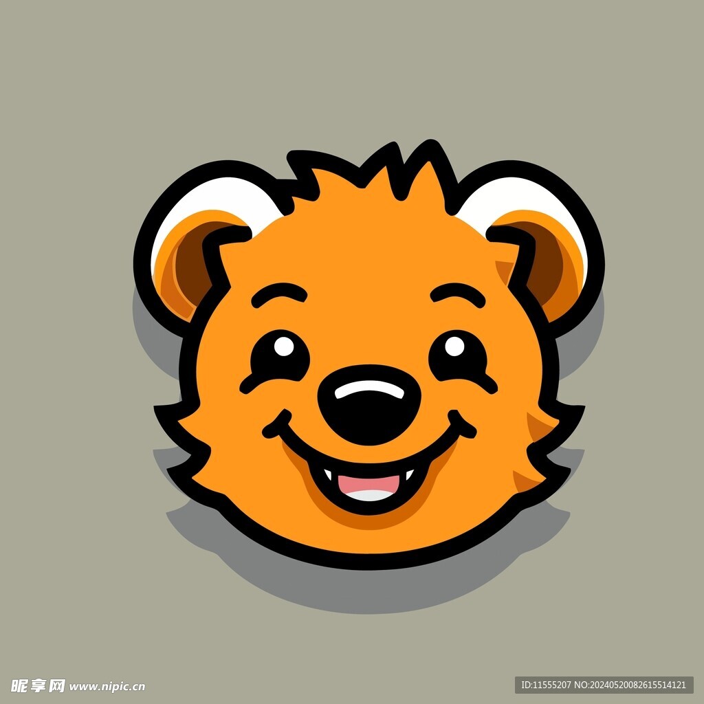 可爱猎狗矢量卡通画儿童插画