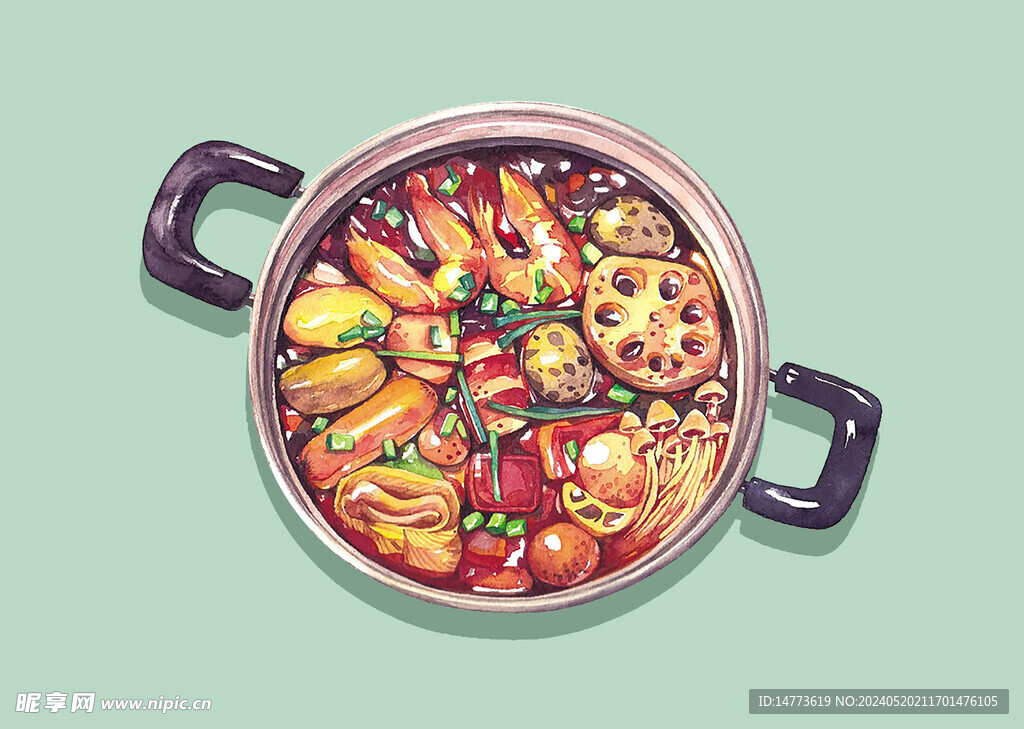 手绘麻辣香锅