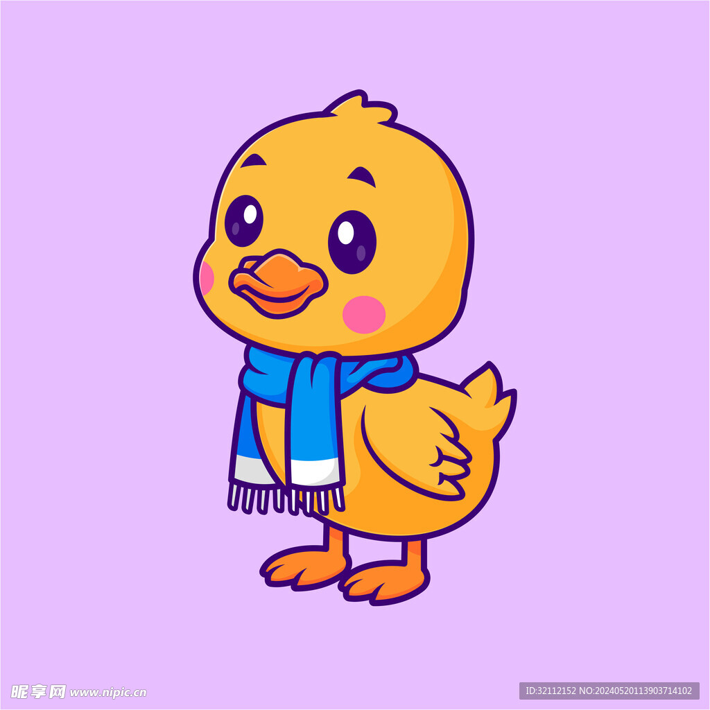 矢量卡通鸭子