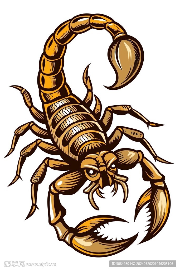 木雕风格蝎子