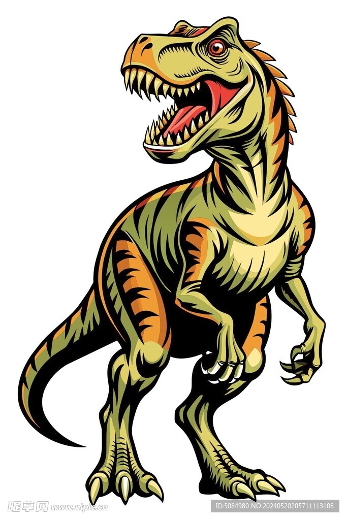 木雕风格霸王龙