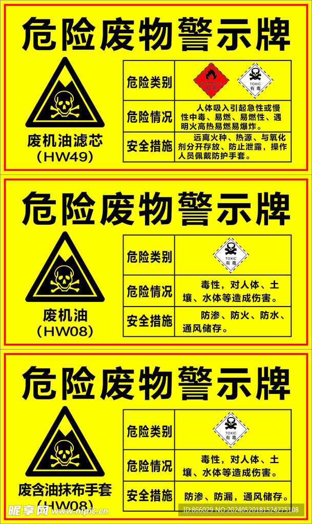 危险废物警示牌