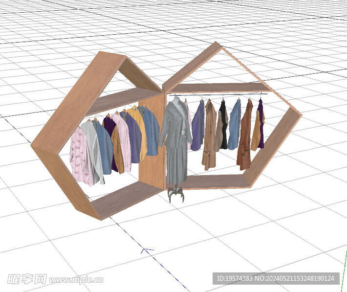 C4D模型 货架