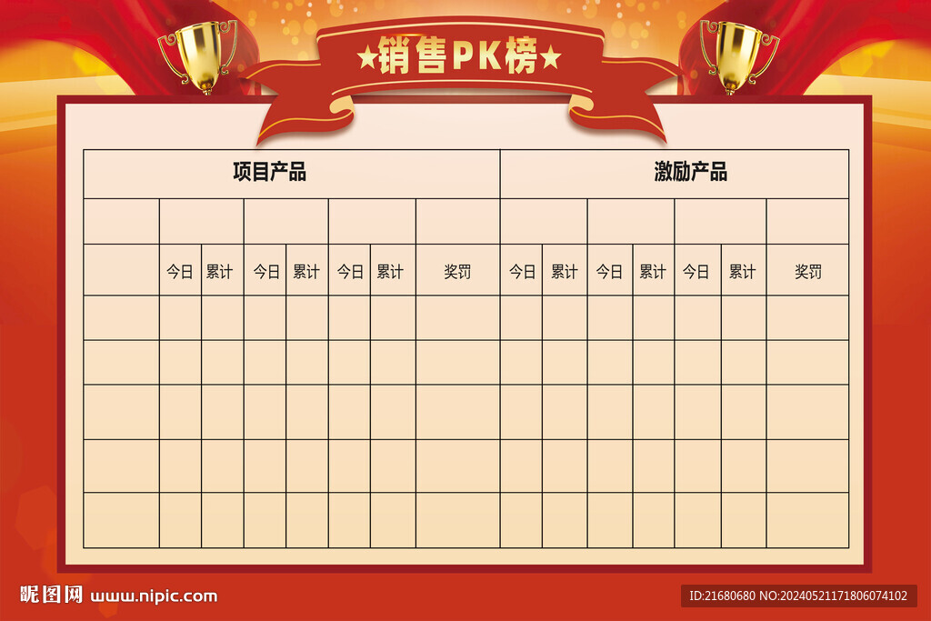 销售PK榜