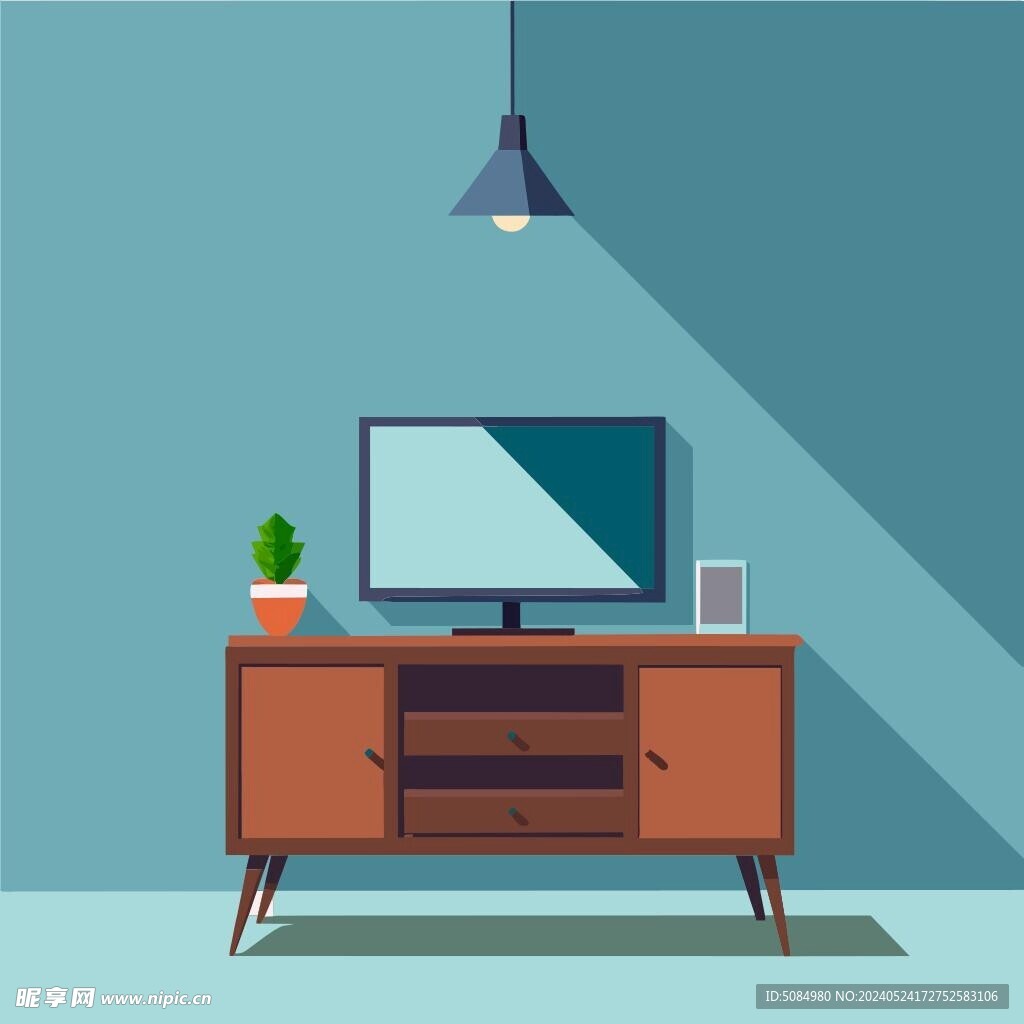 扁平风格电视柜