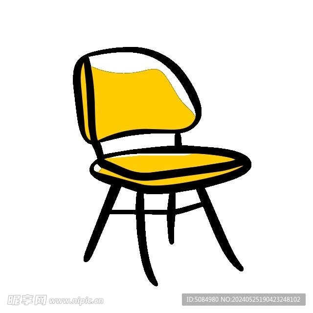 餐椅涂鸦