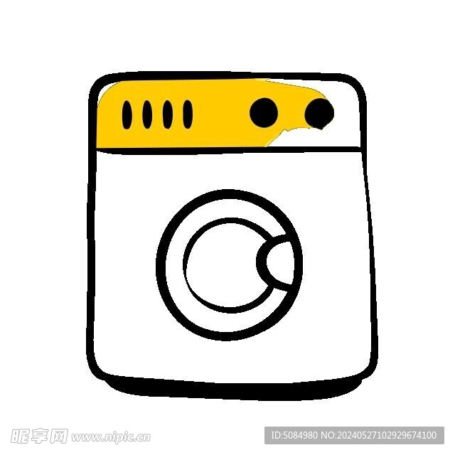 洗衣机涂鸦