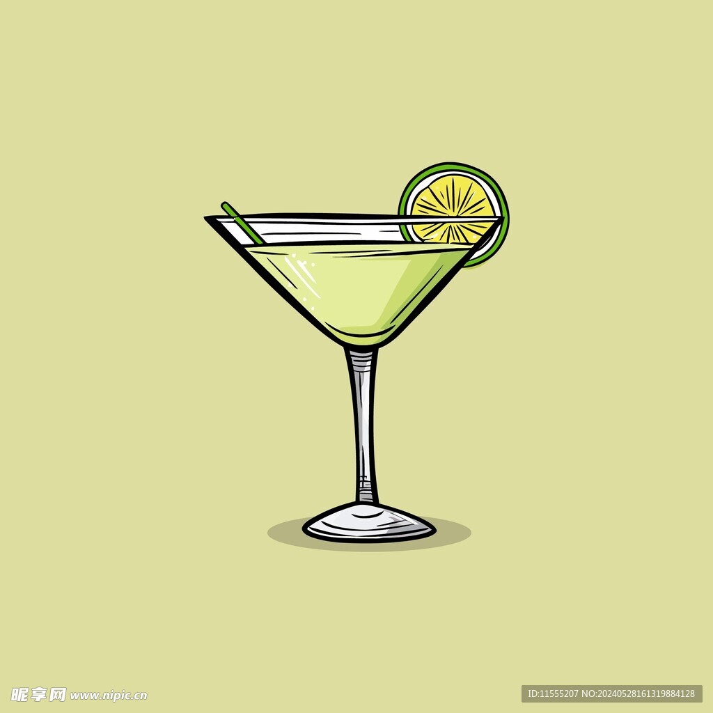 鸡尾酒饮料卡通绘画儿童插画
