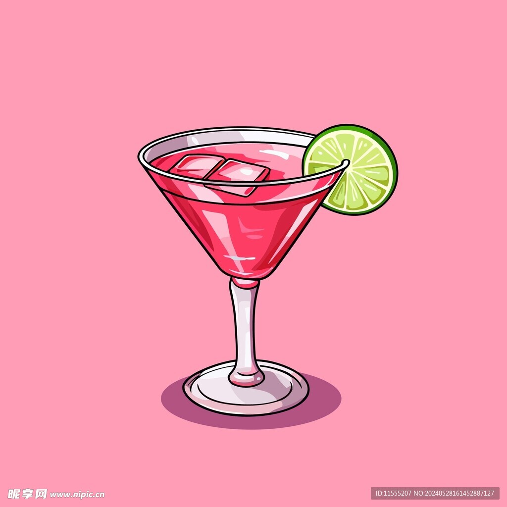 夏威夷饮料卡通绘画儿童插画