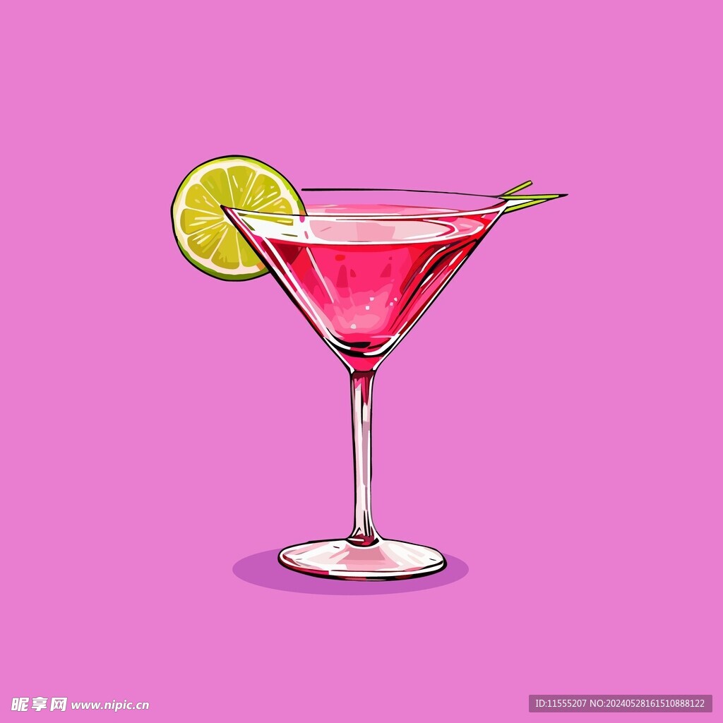 夏威夷饮料卡通绘画儿童插画