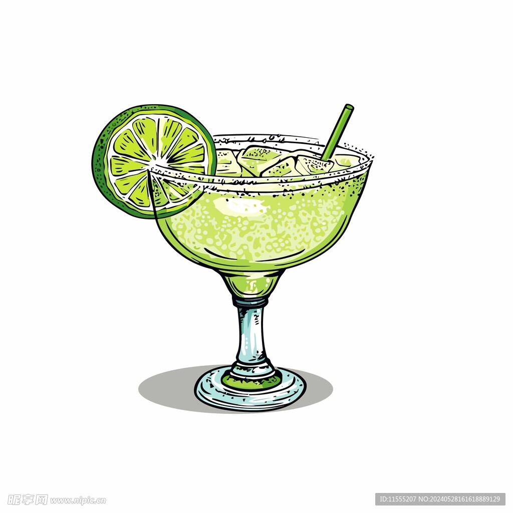 夏威夷饮料卡通绘画儿童插画