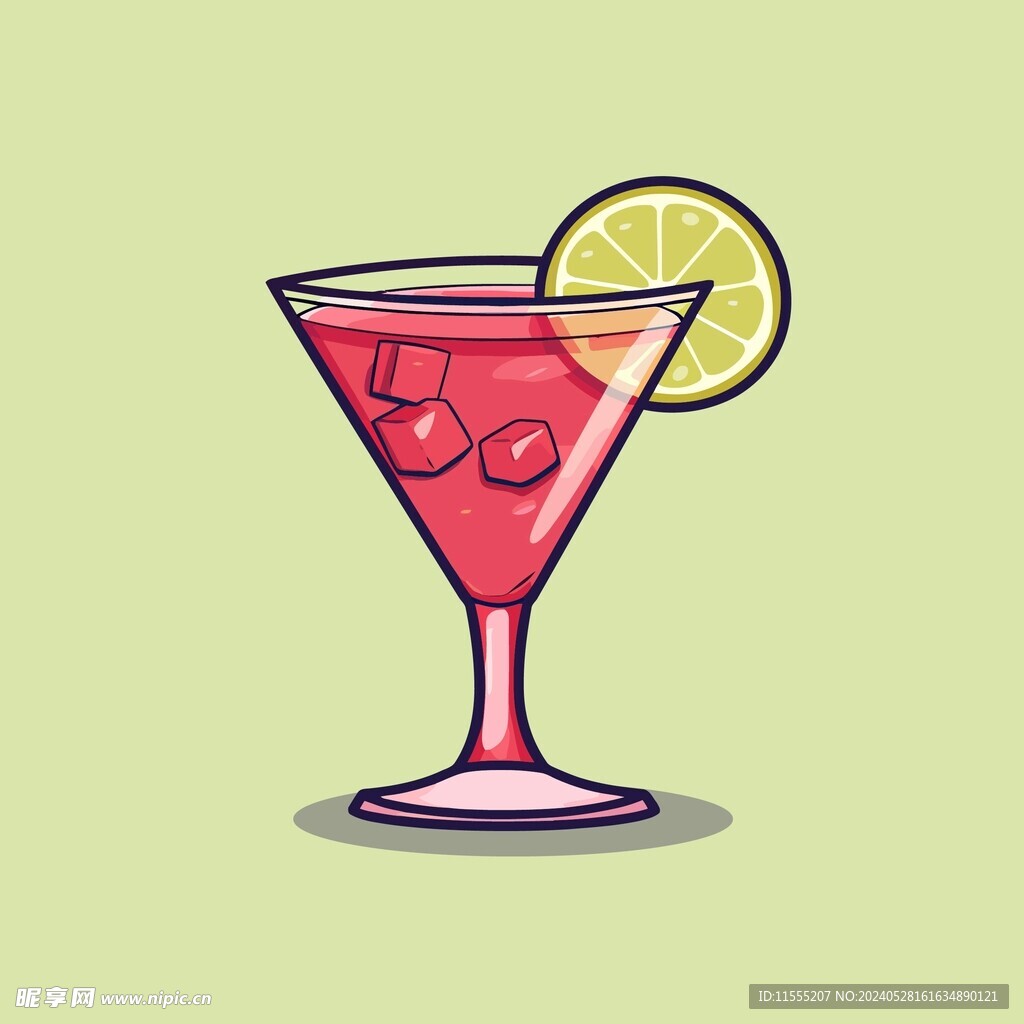 夏威夷饮料卡通绘画儿童插画