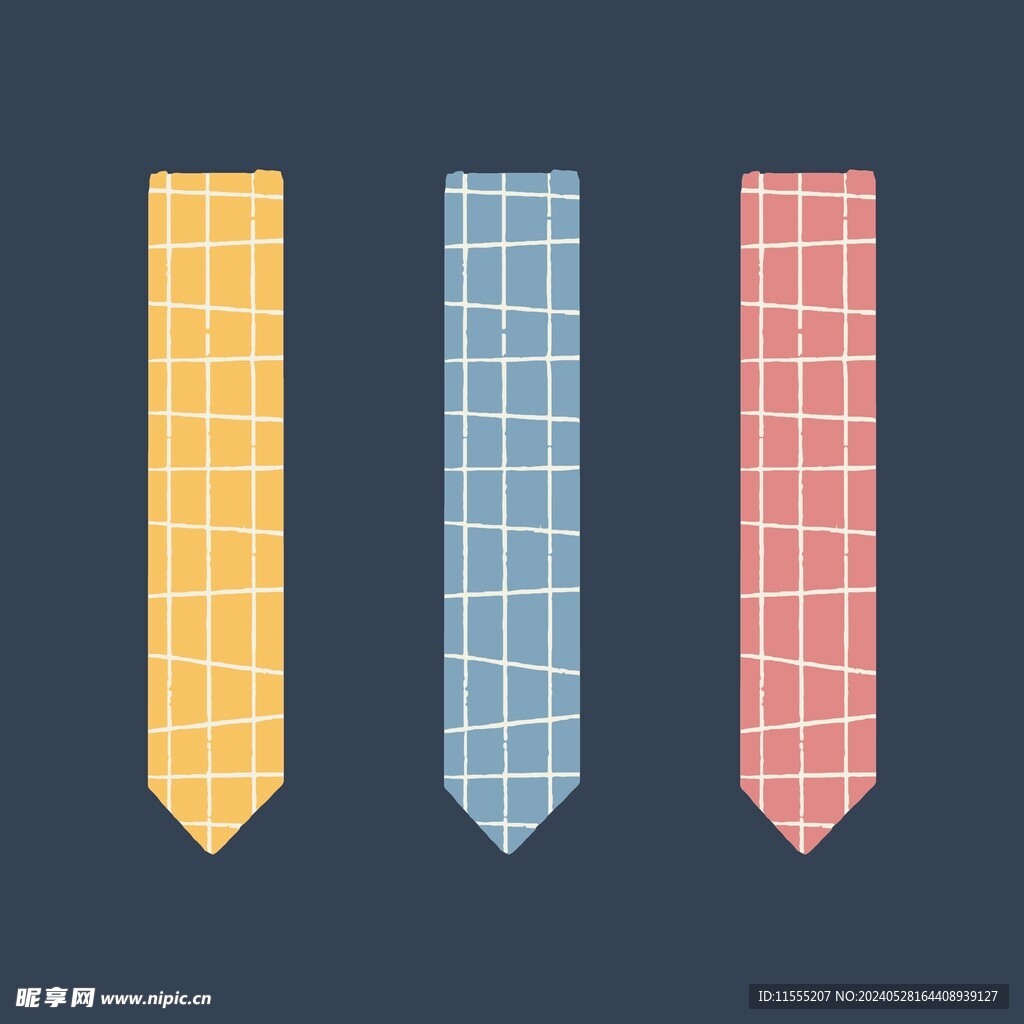 卡通胶带贴纸矢量简笔画