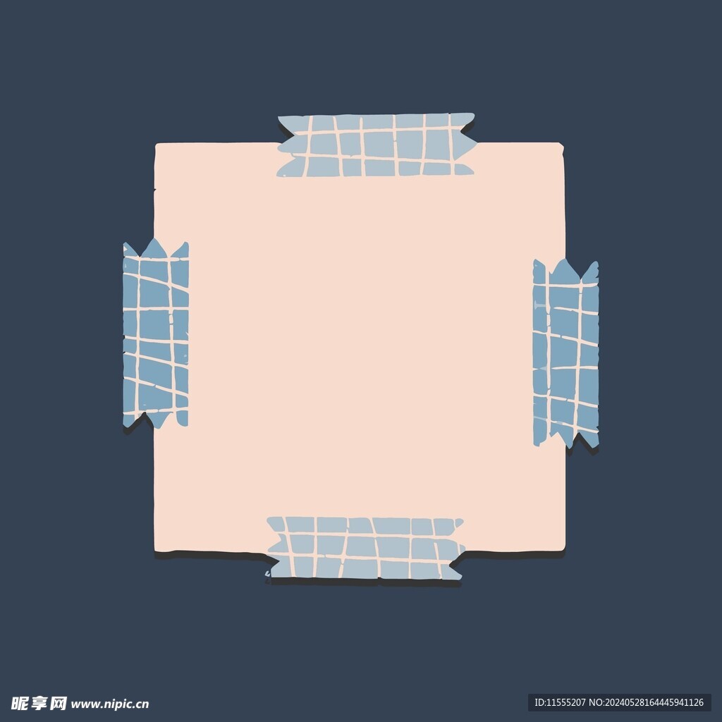 卡通便签纸矢量简笔画