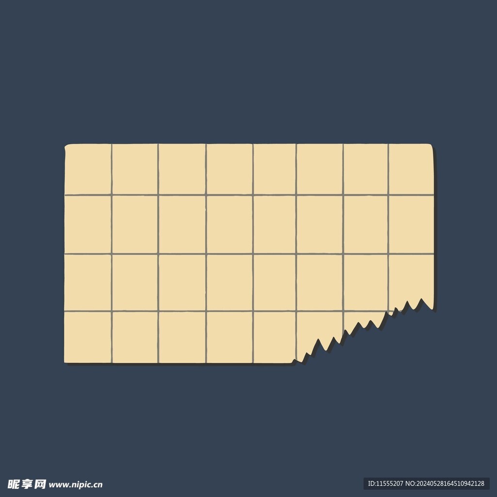 卡通便签纸矢量简笔画