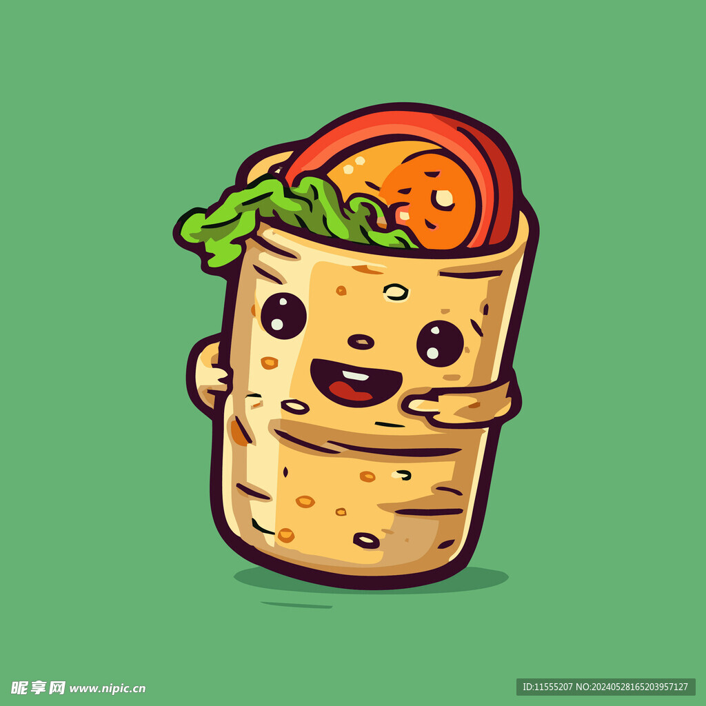 西式美味炸薯条矢量卡通简笔画