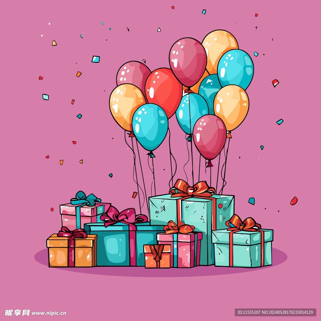 美味水果奶油蛋糕卡通矢量插画