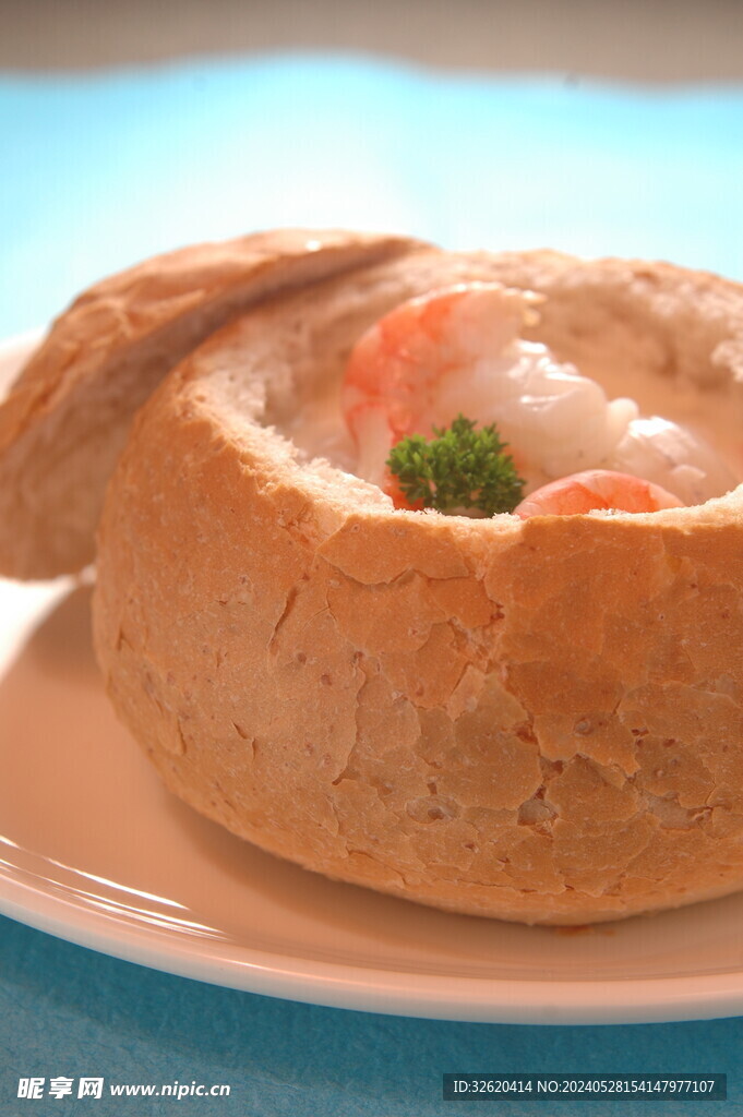 面包 虾汤