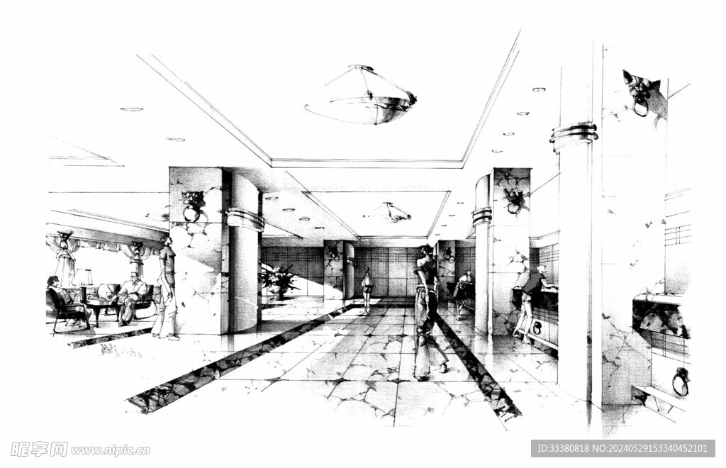 手绘作品方案草图