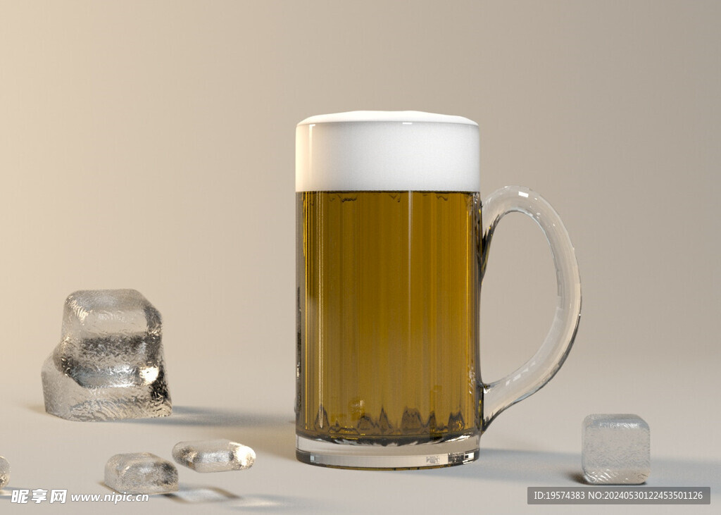  C4D模型 酒杯