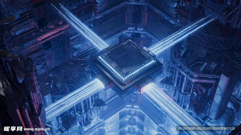  C4D模型 芯片