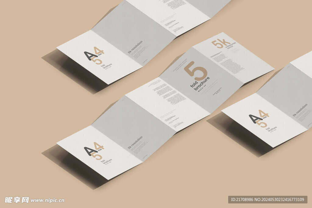 五折页样机