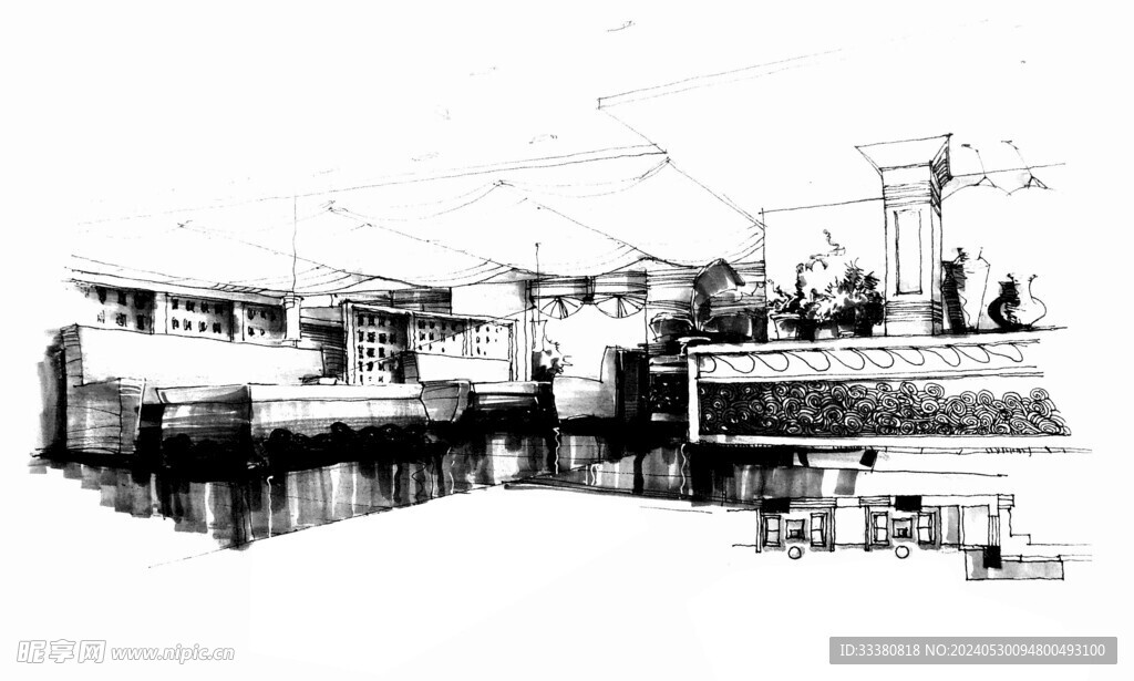 草图手绘素描效果