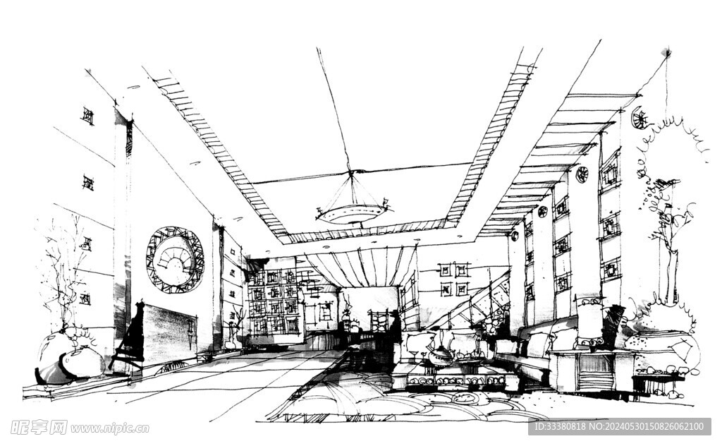 草图手绘素描效果