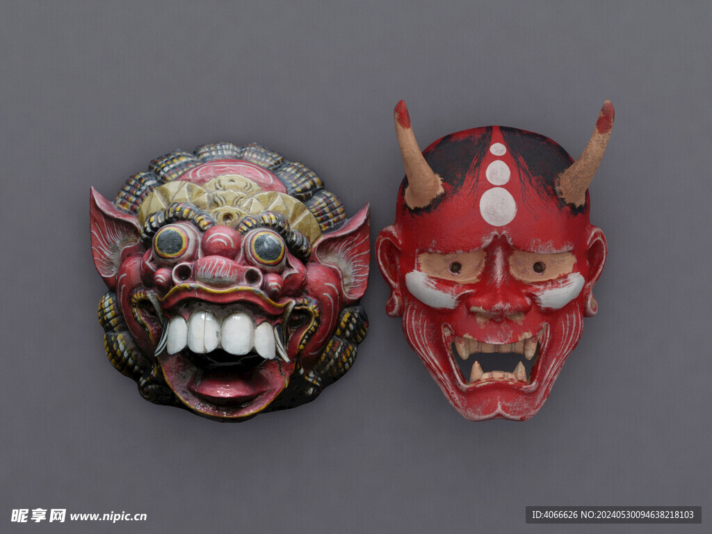 游戏面具鬼脸3d模型