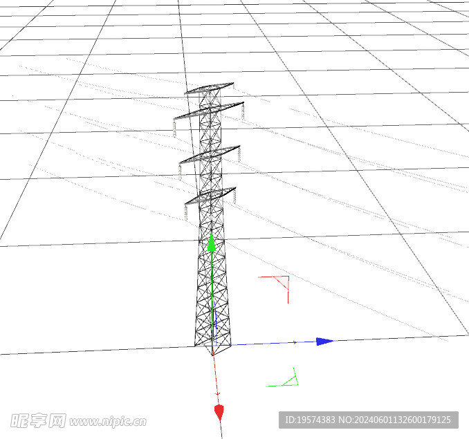  C4D模型 铁塔