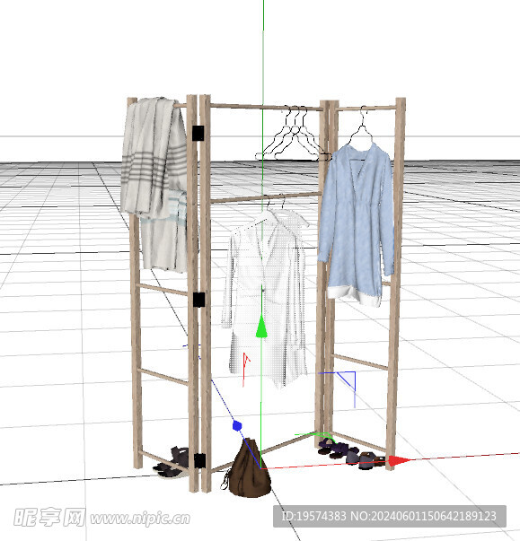  C4D模型 衣架