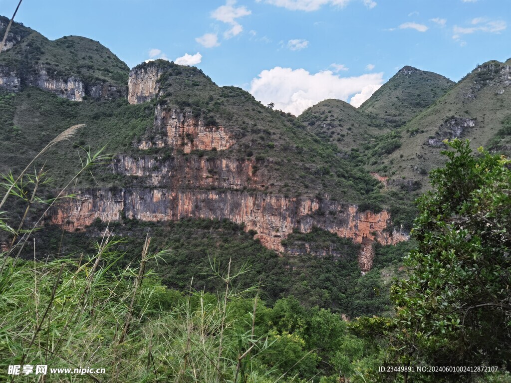马岭河峡谷山川风景
