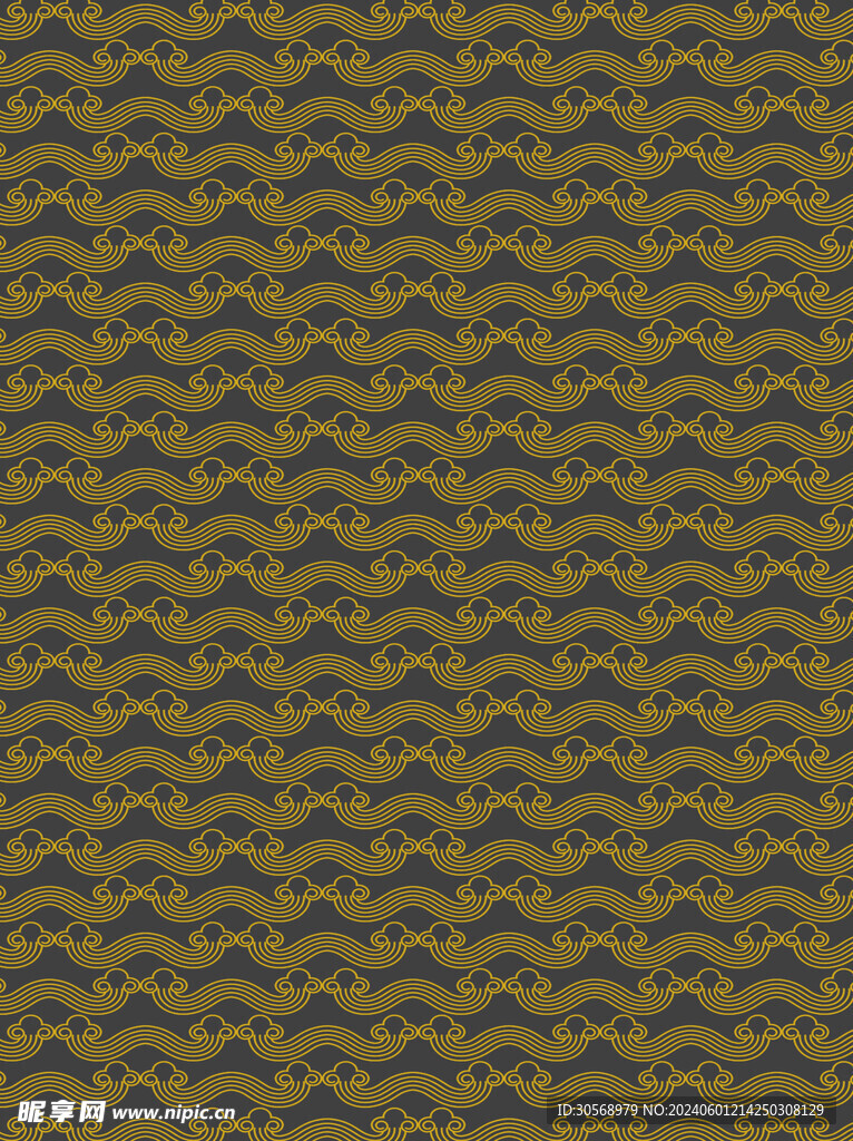 中式祥云底纹花纹