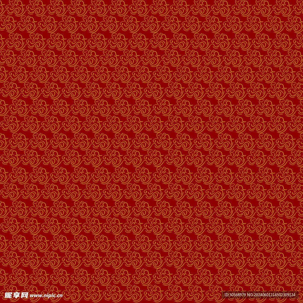 中式祥云底纹花纹