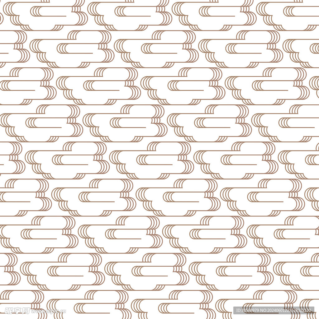 中式祥云底纹花纹