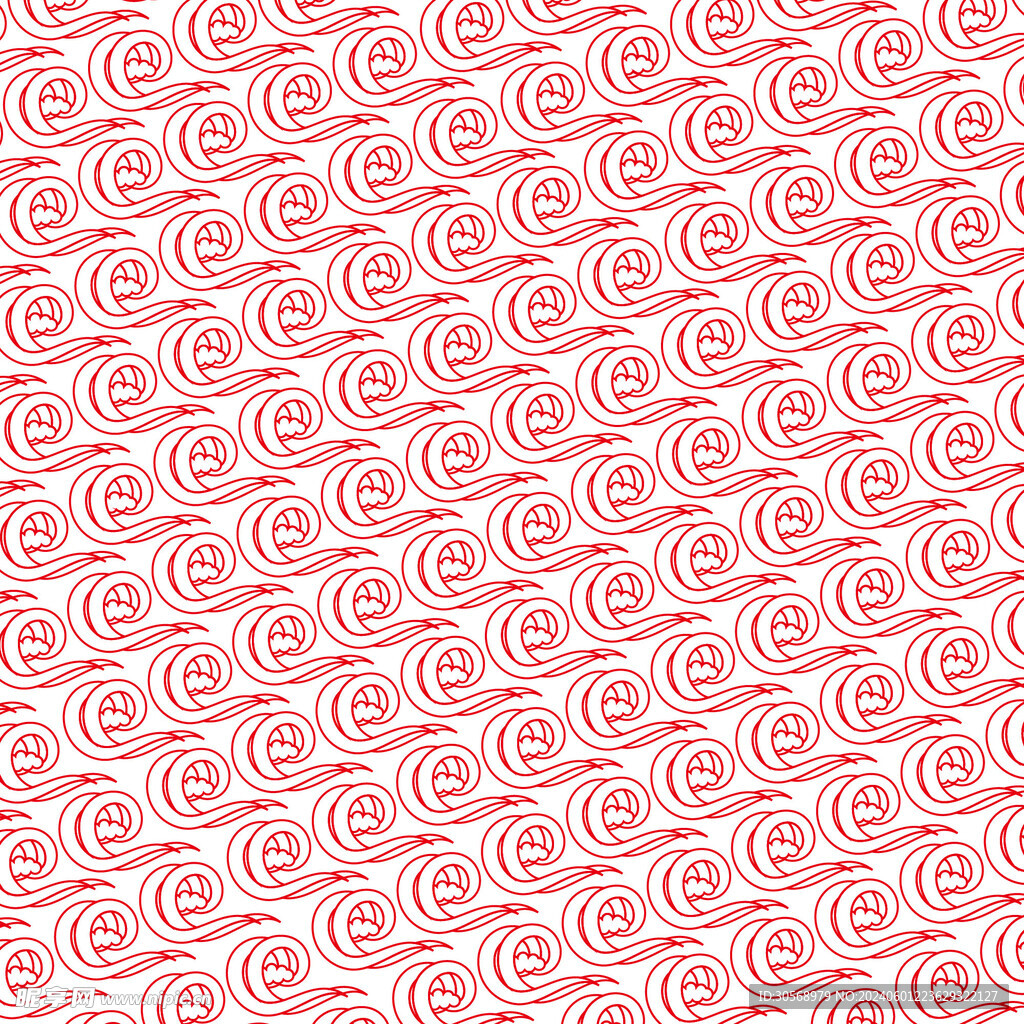 中式祥云底纹花纹