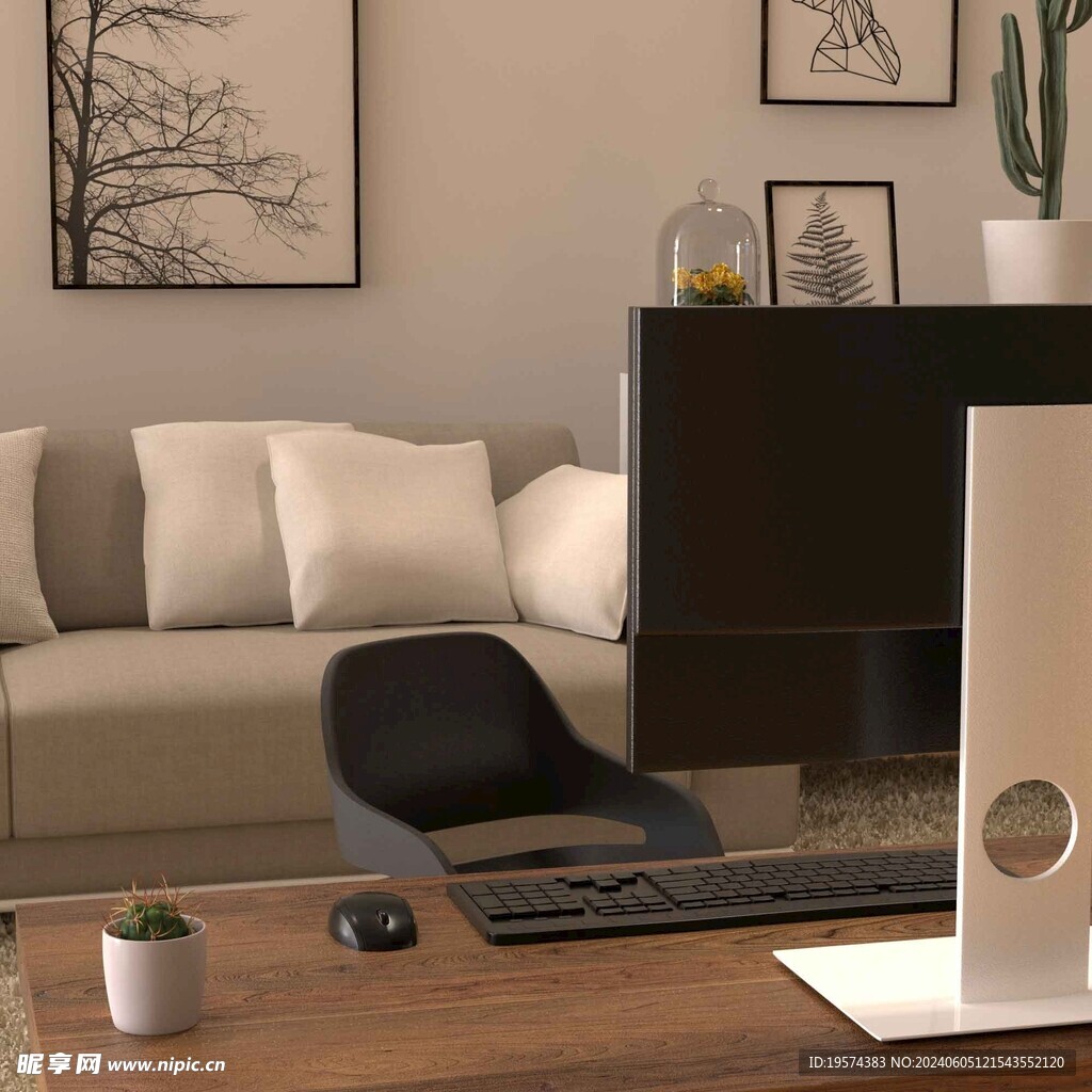 C4D模型 客厅