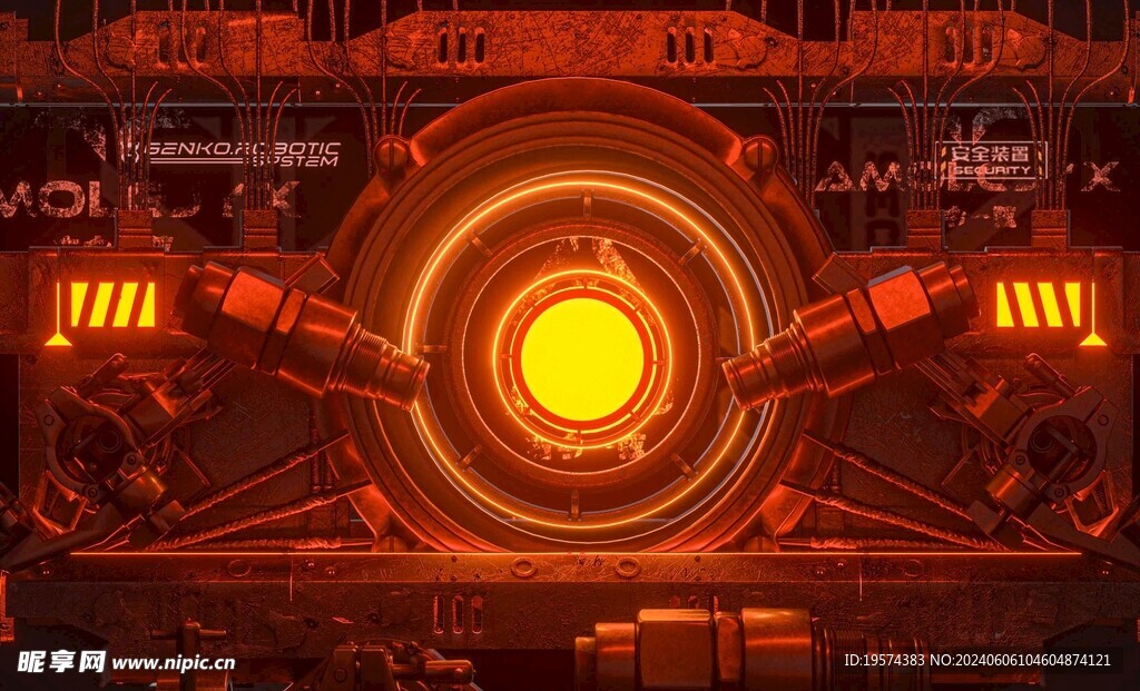 C4D模型 科幻背景