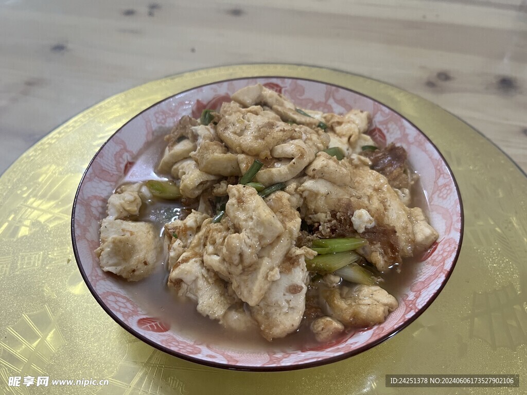 客家菜肴豆腐肉片