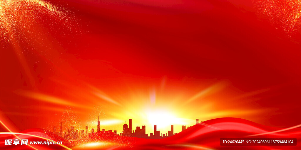 红色建筑背景图片