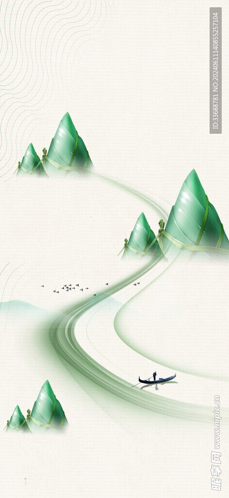 端午海报元素背景底图