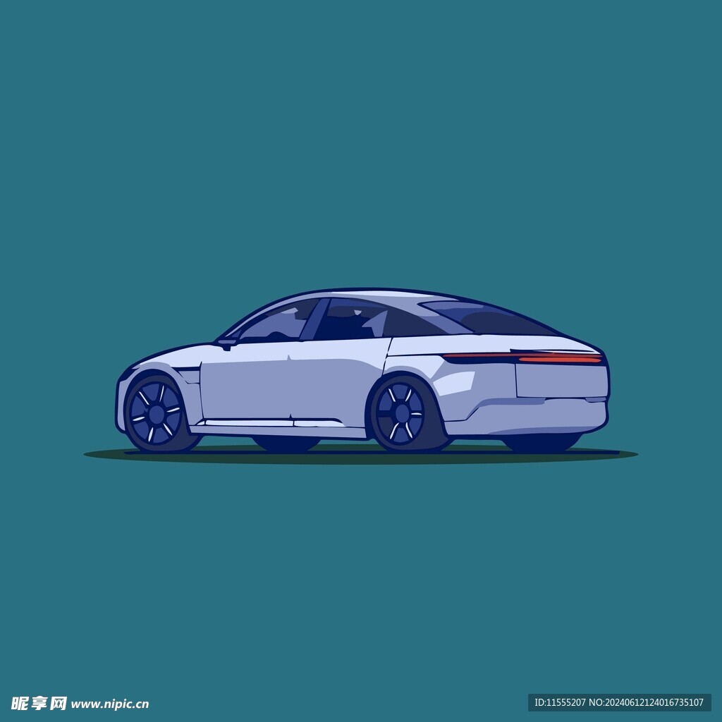 汽车矢量卡通儿童插画图片