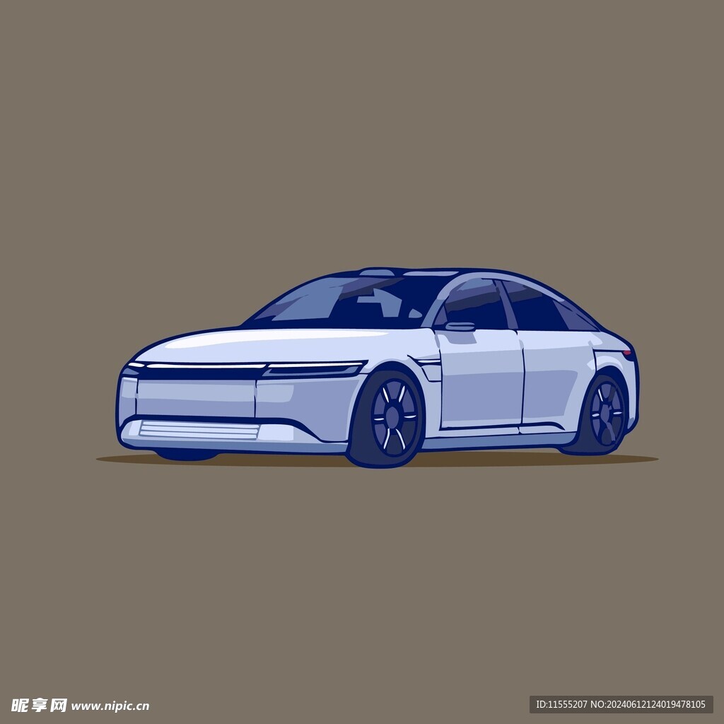 汽车矢量卡通儿童插画图片