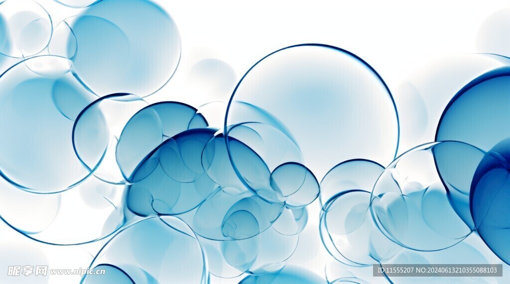 创意多彩圆玻璃海报背景
