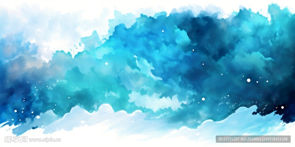 创意风浪水彩颜料油漆海报背景