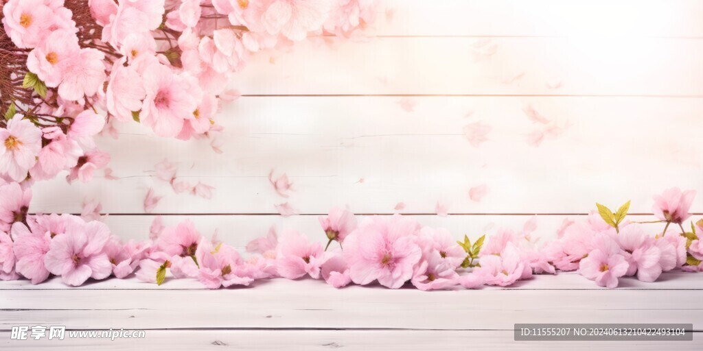 清晨阳光花朵水彩海报背景